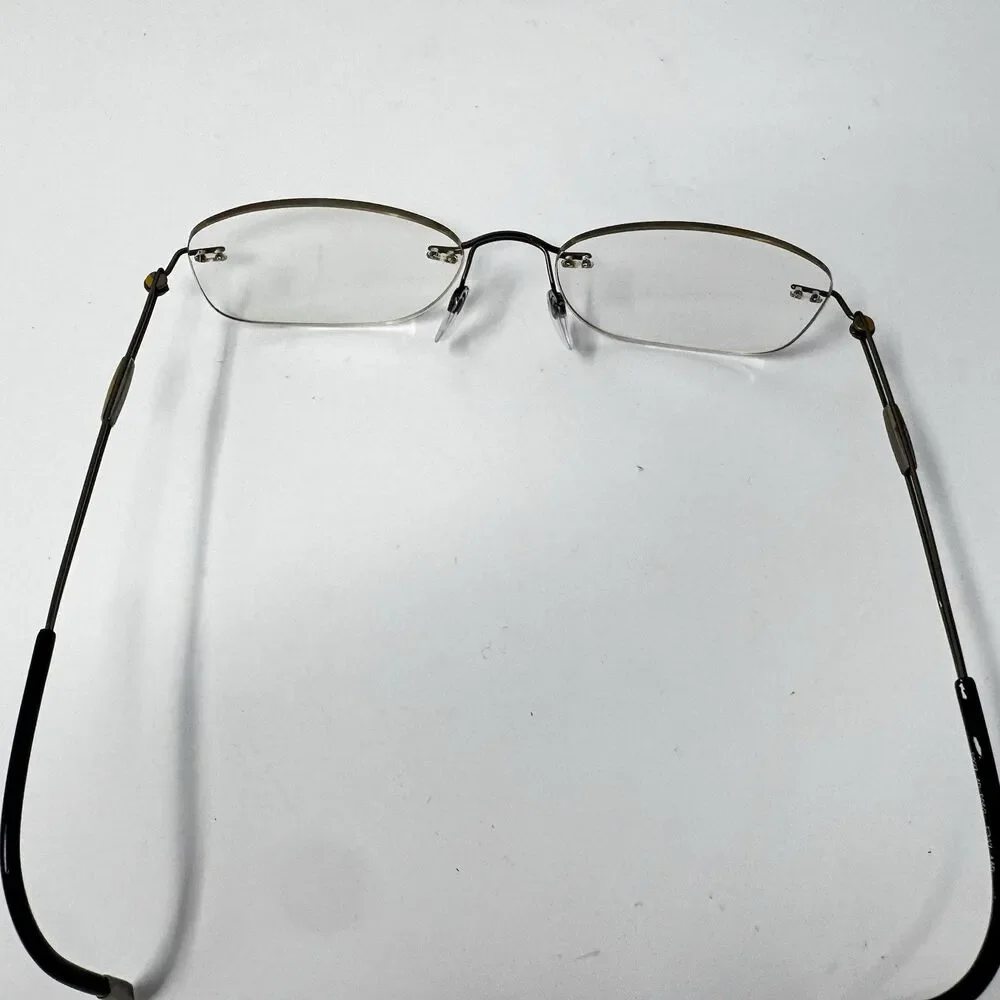 Silhouette 5227 40 6052 Mocha Brown Titan Rimless Eyeglass Frames 17-140